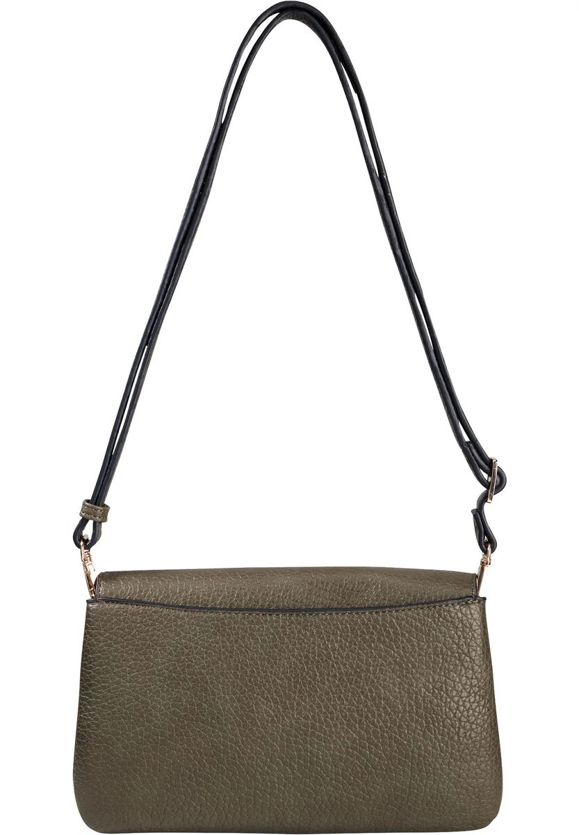 Elegante Überschlagtasche mit Narbenstruktur