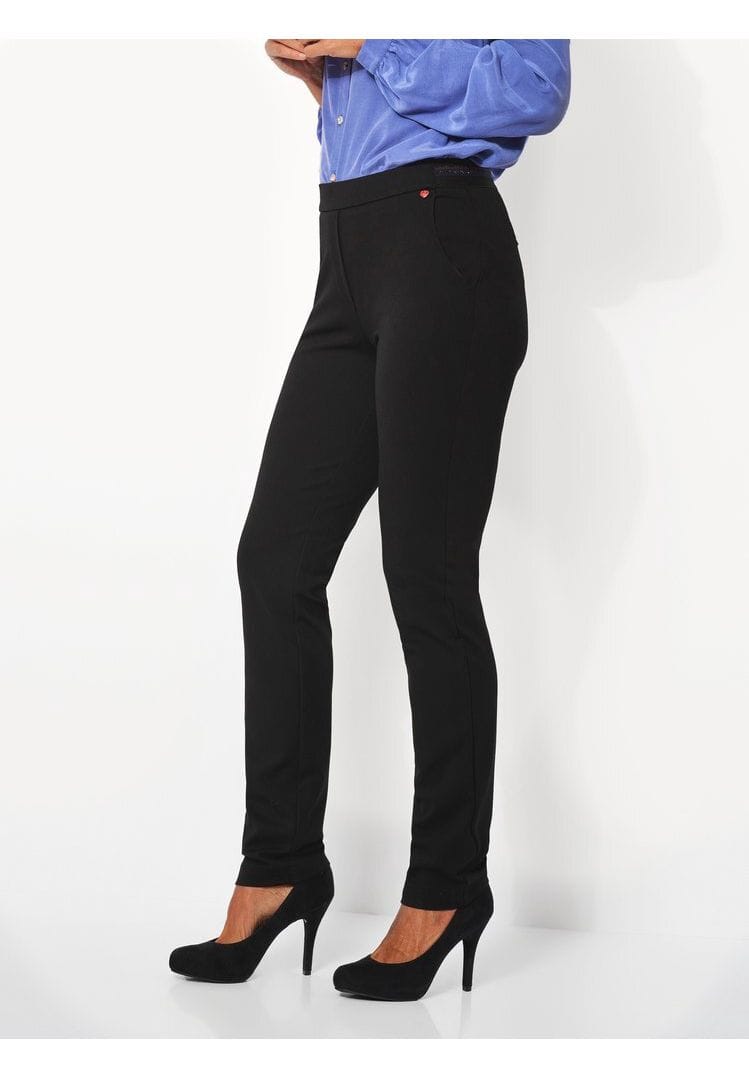 Slim-Fit Jerseyhose mit hohem Bund