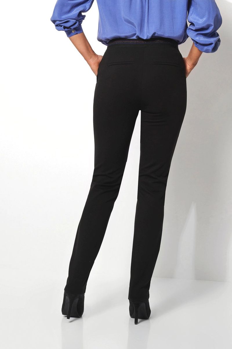 Slim-Fit Jerseyhose mit hohem Bund