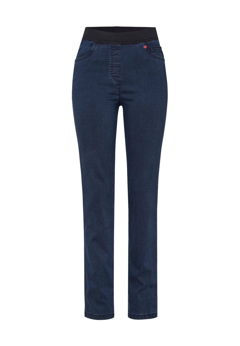Slim-Fit Denim-Jeggings mit hohem Bund