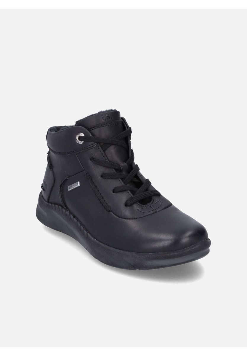 Schnür-Stiefeletten aus Leder
