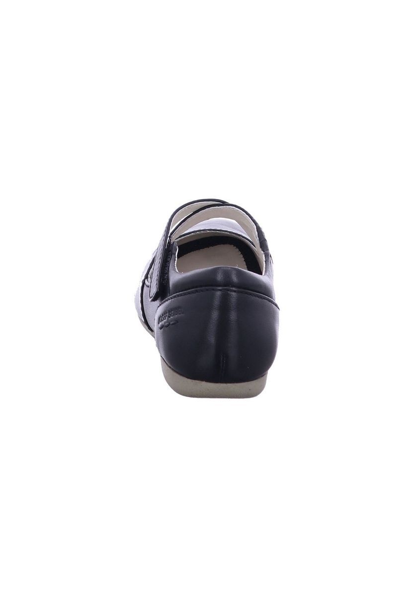 Leder-Ballerinas mit Mary-Jane-Kreuzriemen
