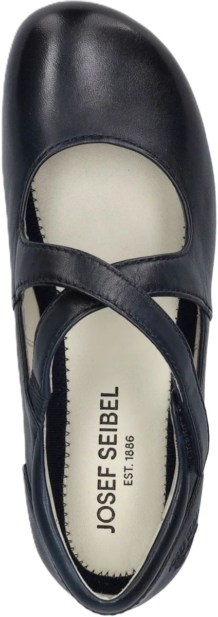 Leder-Ballerinas mit Kreuzriemen