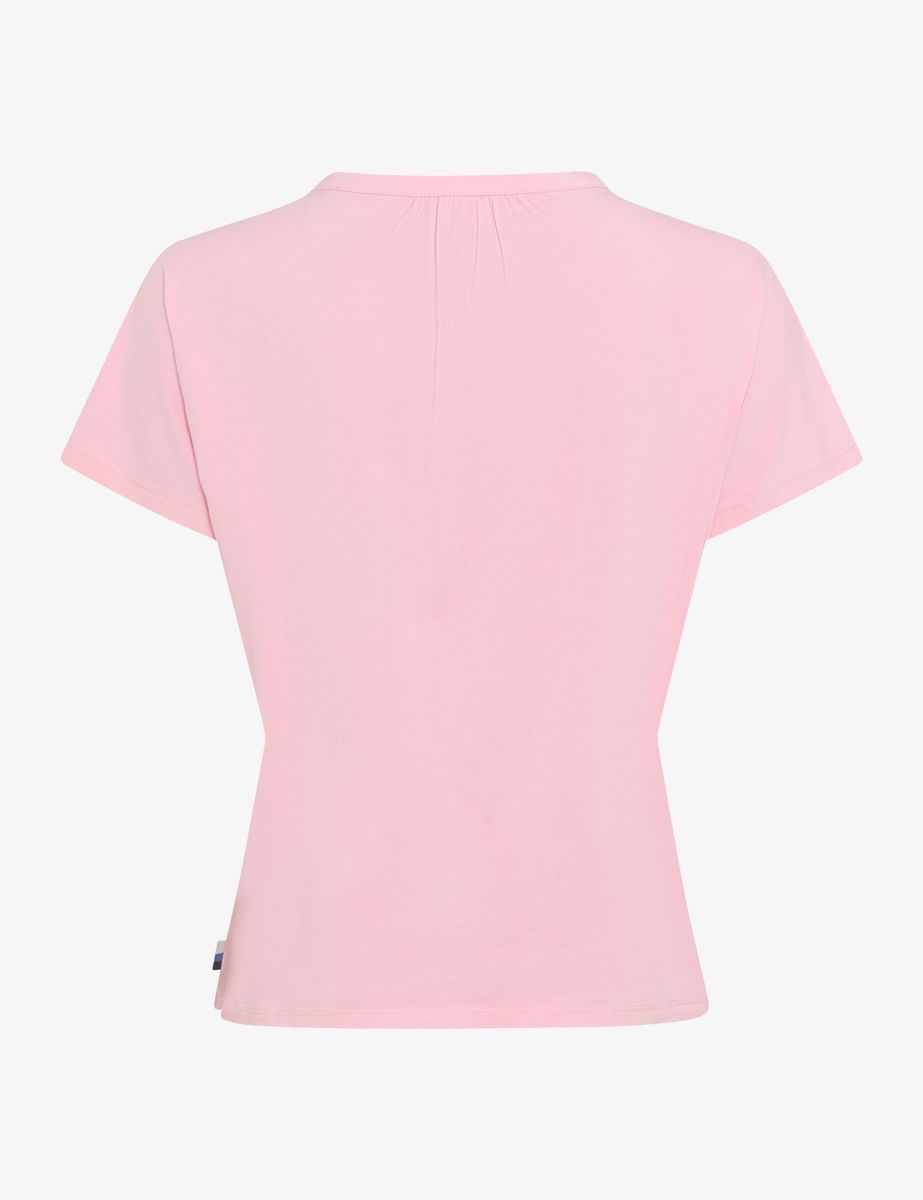Jersey-T-Shirt mit V-Ausschnitt