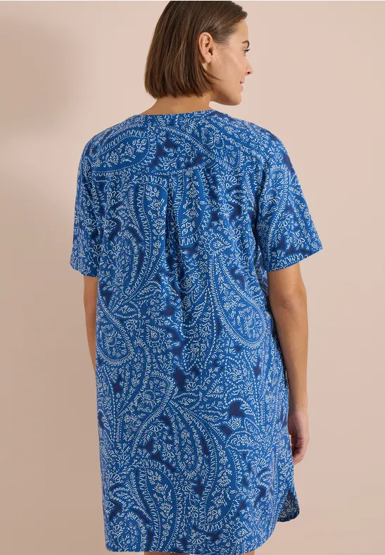 Knielanges Kleid mit Paisleymuster