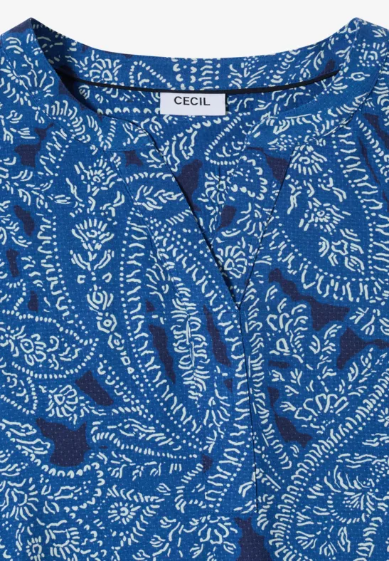 Knielanges Kleid mit Paisleymuster