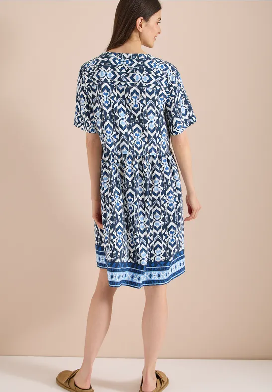 Midikleid mit grafischem Muster