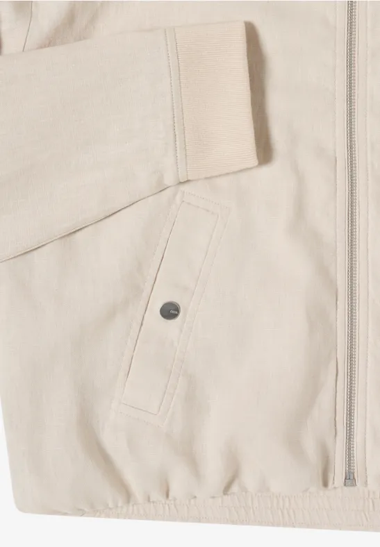 Leichter Leinen-Blouson im Bomber-Stil
