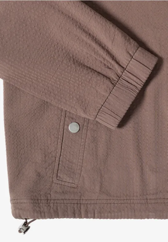 Leichter Seersucker-Blouson mit Reißverschluss