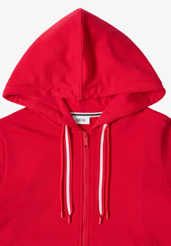 Sportiver Kurzarm-Hoodie mit Reißverschluss