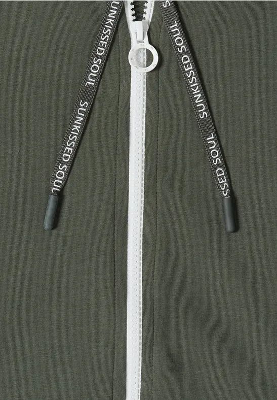 Sportliche Kurzarm-Sweatjacke mit Zipper