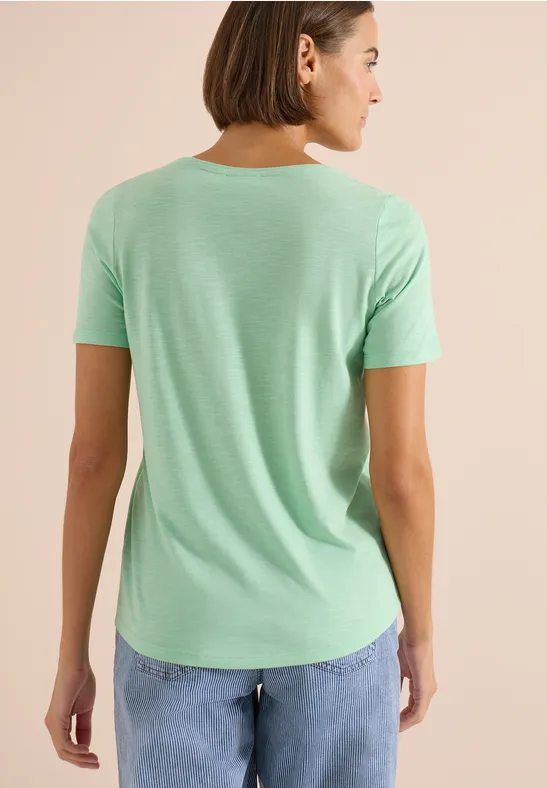 Weiches Slub-Jersey Basic Shirt