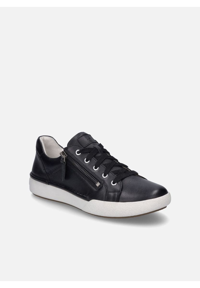 Minimalistische Leder-Sneaker mit Reißverschluss