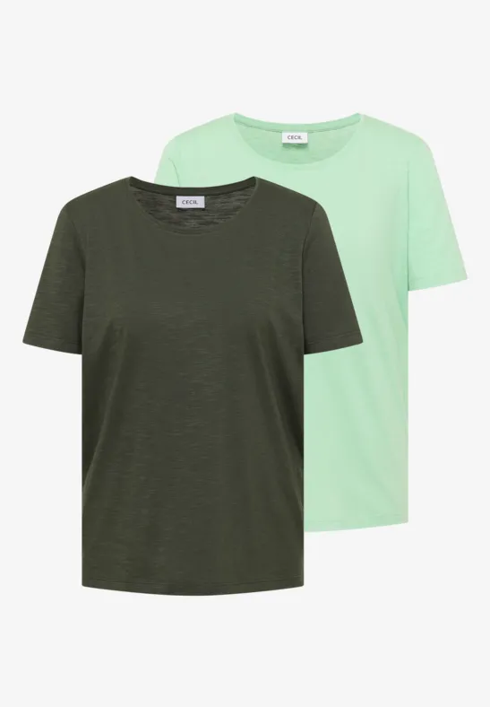Essential Slub-T-Shirt aus Modalmix