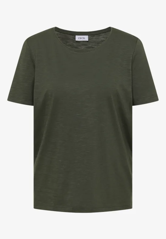 Essential Slub-T-Shirt aus Modalmix