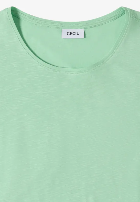 Essential Slub-T-Shirt aus Modalmix