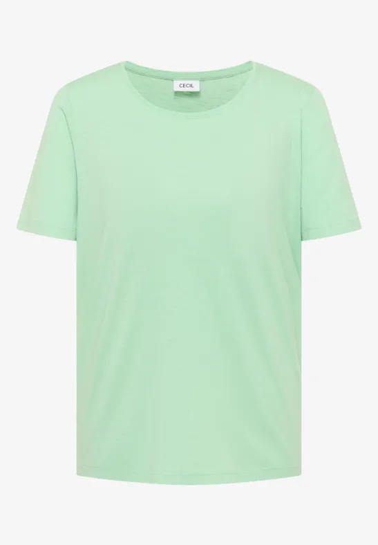 Essential Slub-T-Shirt aus Modalmix
