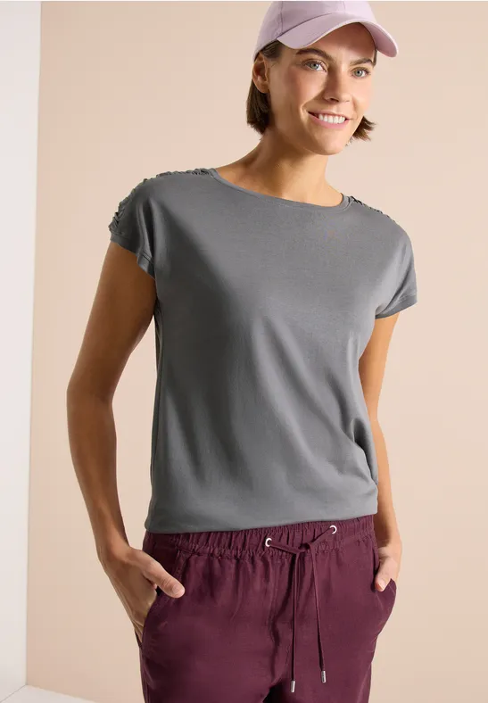 Soft-Shirt mit U-Boot-Ausschnitt