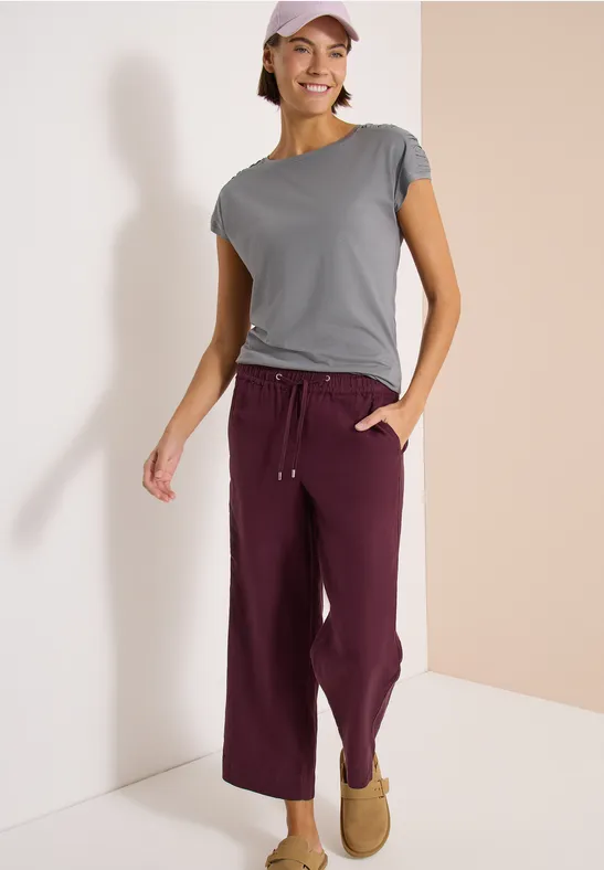 Soft-Shirt mit U-Boot-Ausschnitt