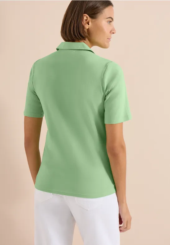 Klassisches Kurzarm-Baumwoll-Poloshirt