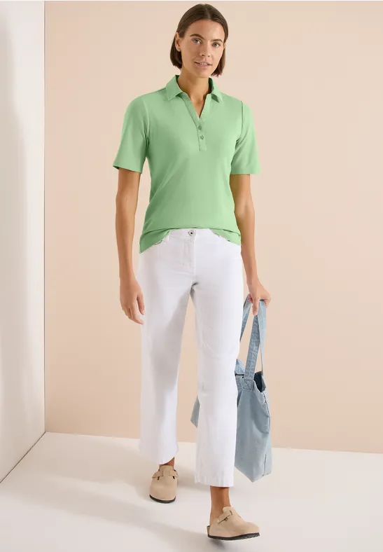 Klassisches Kurzarm-Baumwoll-Poloshirt