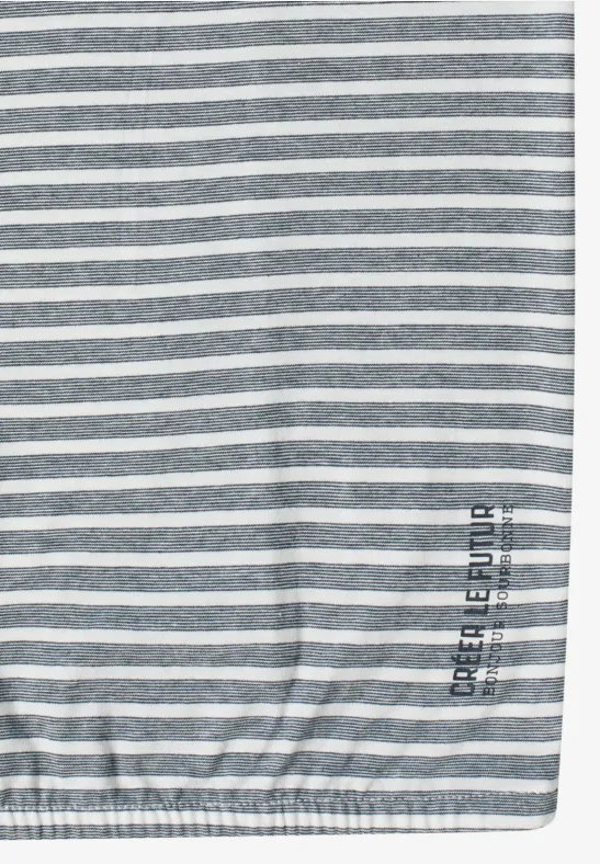 Gestreiftes T-Shirt mit Gummibund