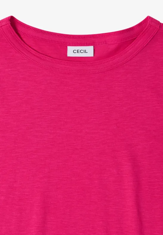 Gestreifte und Unifarbene Slub-T-Shirts