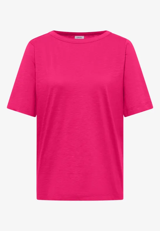 Gestreifte und Unifarbene Slub-T-Shirts