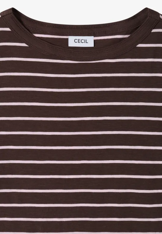 Slub-Baumwoll-T-Shirt-Duo mit U-Boot-Ausschnitt