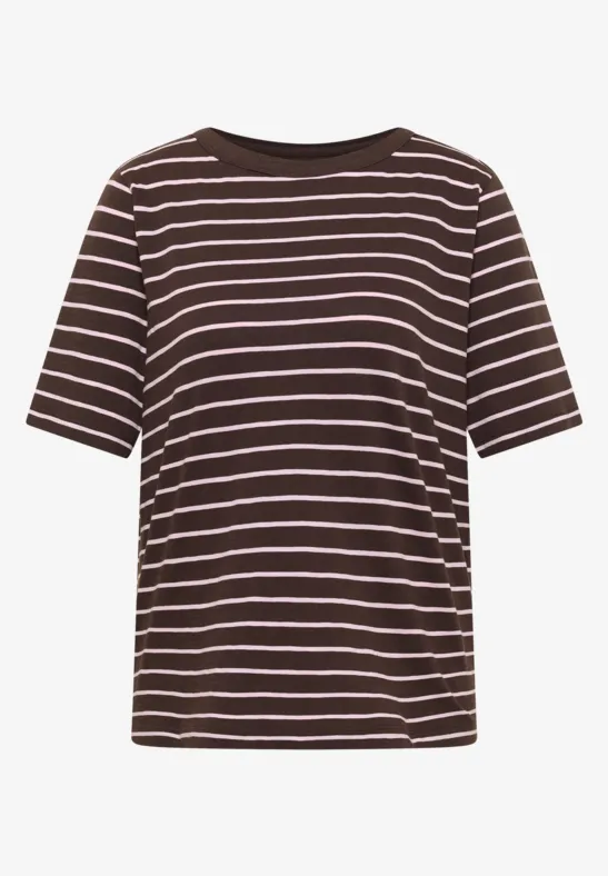Slub-Baumwoll-T-Shirt-Duo mit U-Boot-Ausschnitt