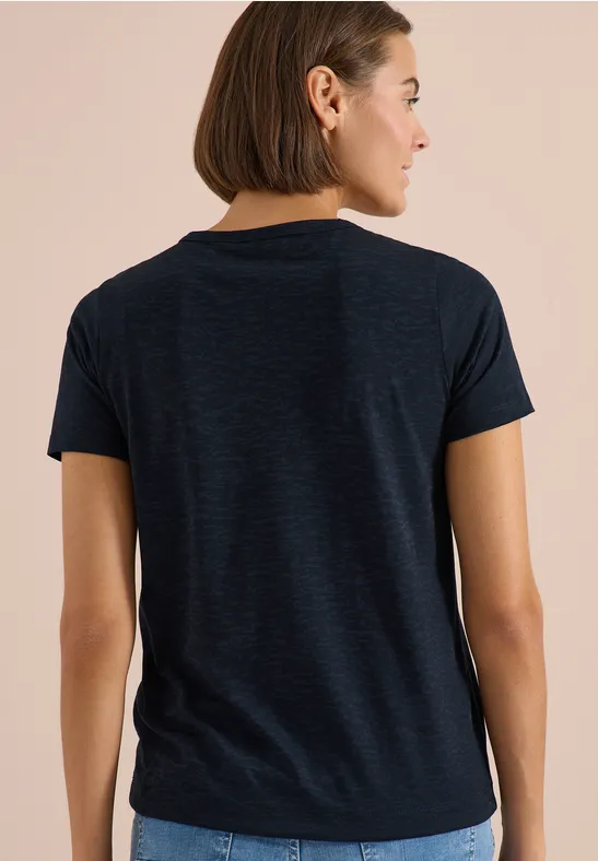 Ausbrenner-Jerseyshirt mit Grafik-Print