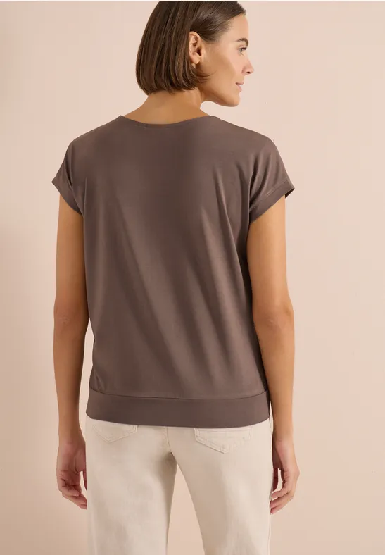 Weiches V-Neck Shirt aus Modalmix