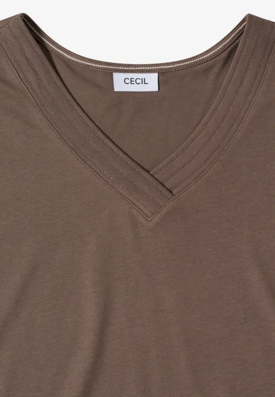 Weiches V-Neck Shirt aus Modalmix