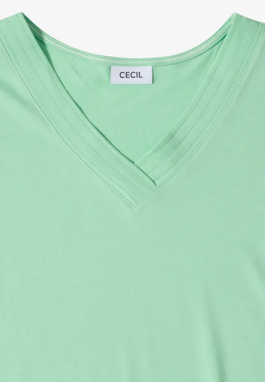 Weiches V-Ausschnitt T-Shirt