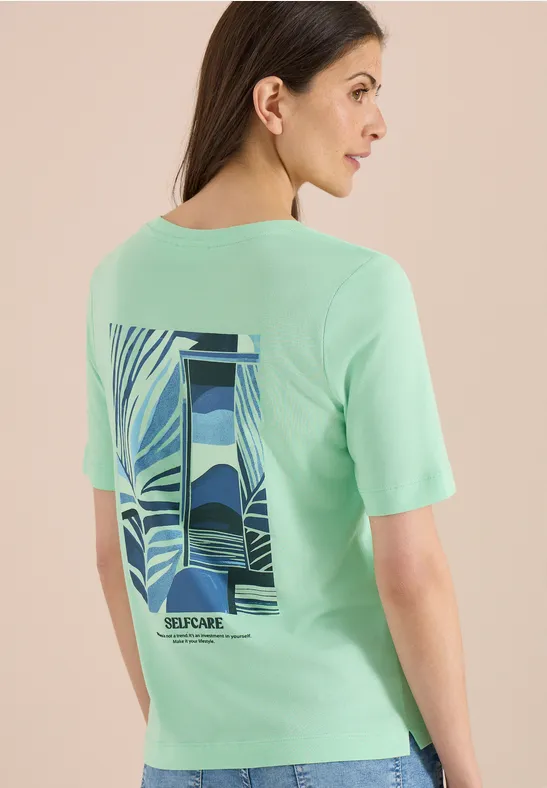 T-Shirt mit grafischem Backprint