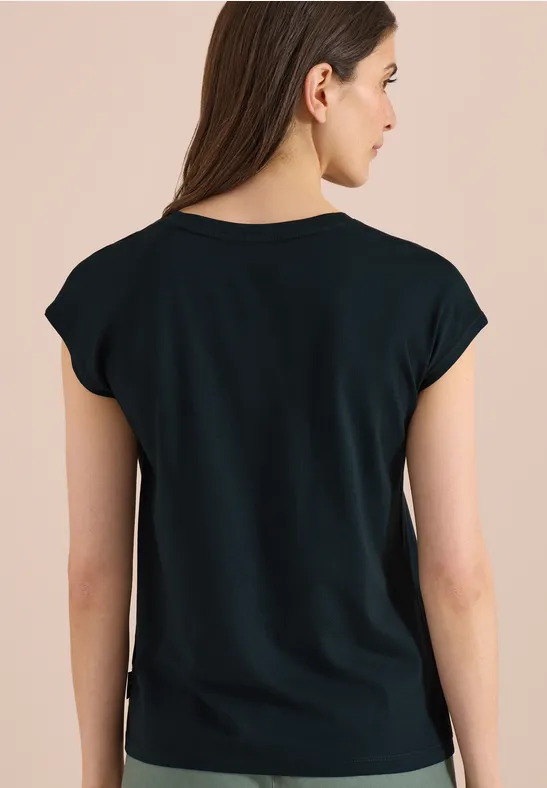 T-Shirt mit Grafik-Print und Flügelärmeln