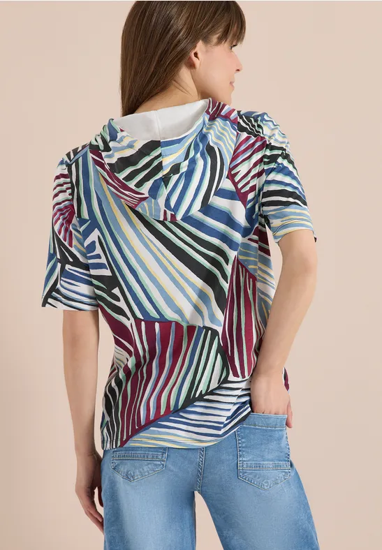 Hoodie-Shirt mit grafischem Print