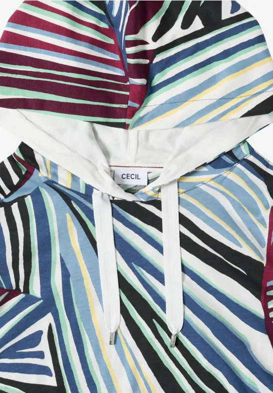 Hoodie-Shirt mit grafischem Print