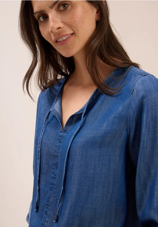 Lyocell-Tunika im Denim-Look
