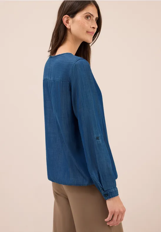 Lyocell-Tunika im Denim-Look