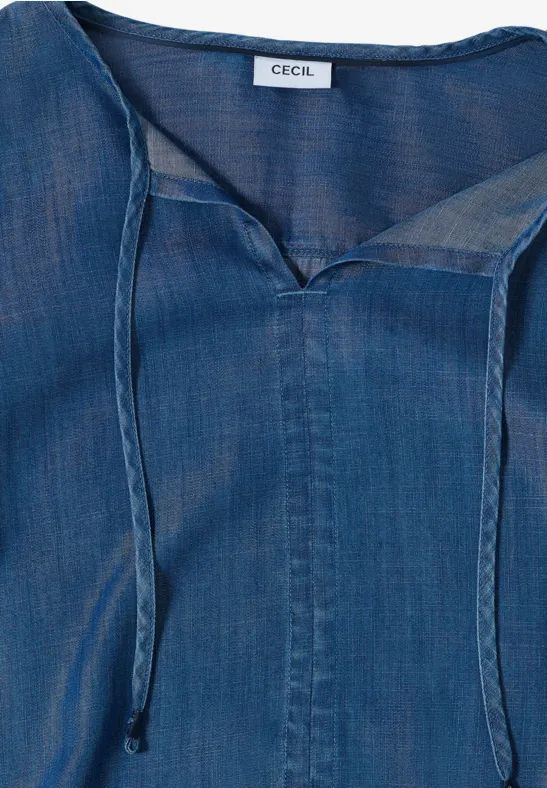 Lyocell-Tunika im Denim-Look