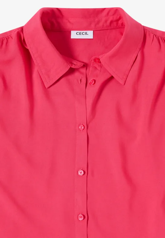 Locker geschnittene Kurzarm-Bluse