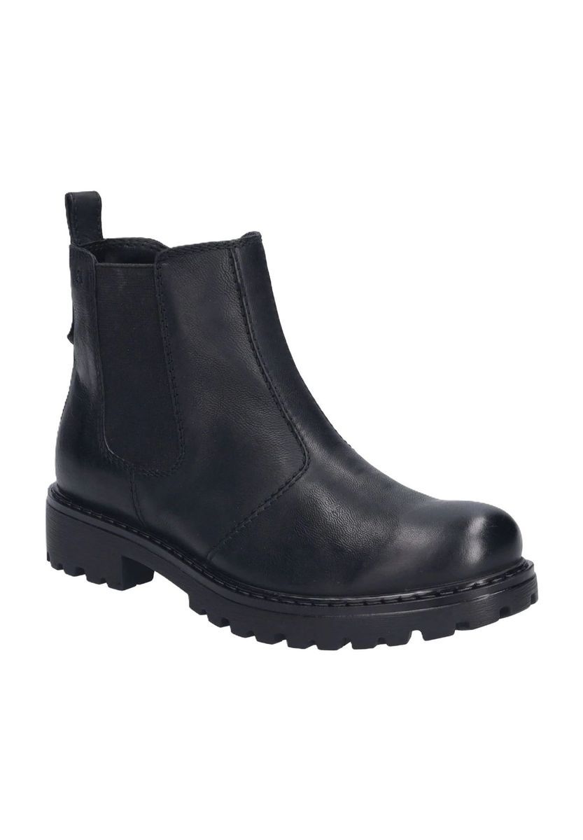 Leder-Chelsea-Boots mit Profilsohle