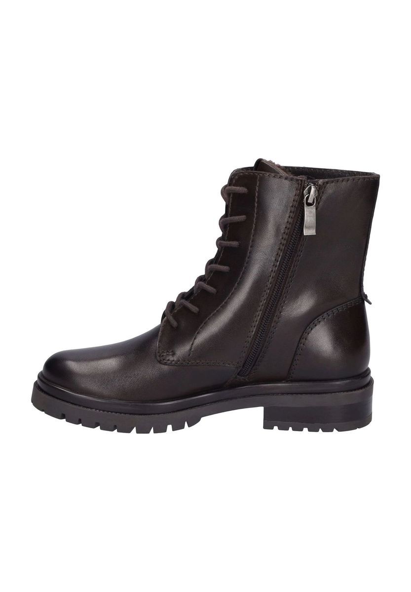 Robuste Leder-Schnürstiefeletten