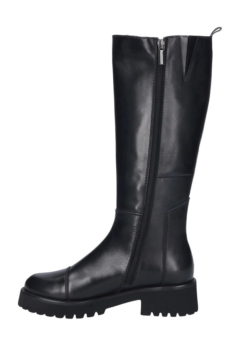Robuste kniehohe Stiefel aus Nappaleder