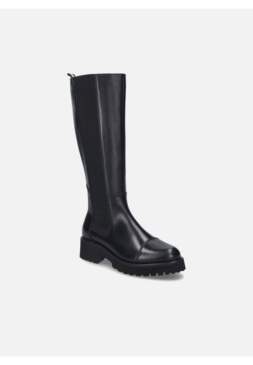 Robuste kniehohe Stiefel aus Nappaleder