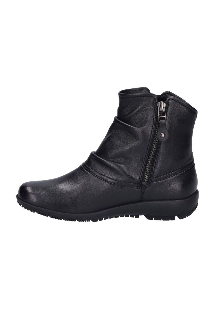 Stiefeletten aus gerafftem Nappaleder