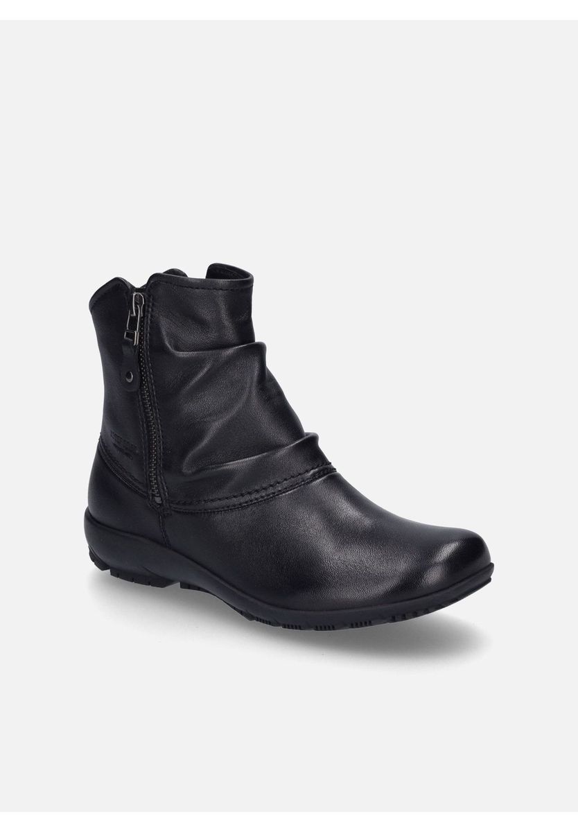 Stiefeletten aus gerafftem Nappaleder