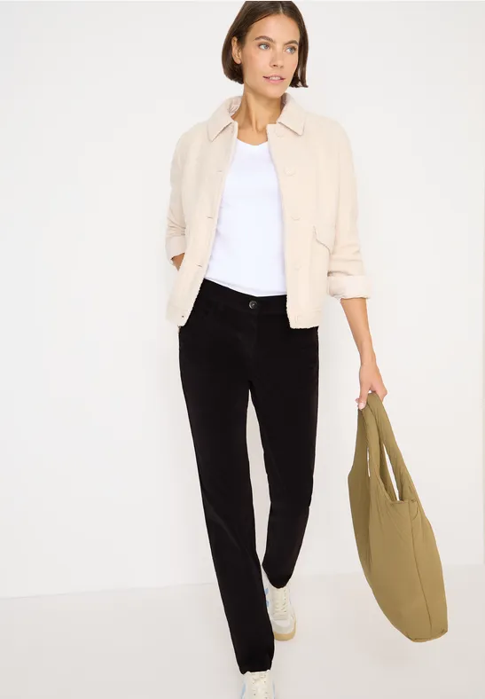 Slim-Fit Cordhose aus Feincord
