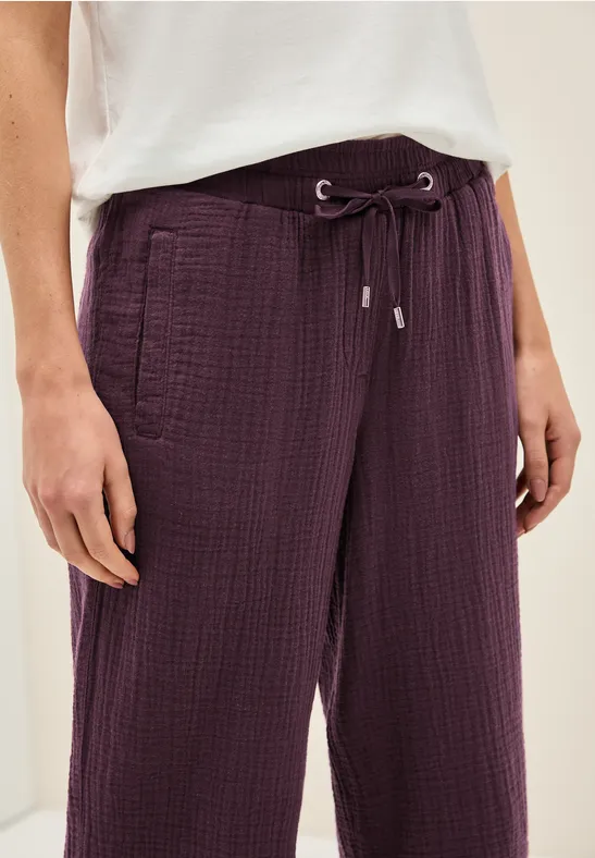 Weite Culottes aus Musselin